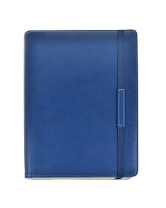 AGENDA PRAXTON FUNDA WIRE-O AZUL CON GOMA 27X17CM DIA PAGINA