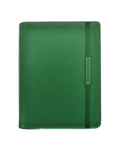 AGENDA PRAXTON FUNDA WIRE-O VERDE CON GOMA 27X17CM DIA PAGINA