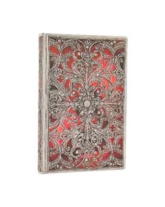 AGENDA PAPERBLANKS FLEXIS MINI GRANATE CON GOMA 140X95MM SEMANA VISTA