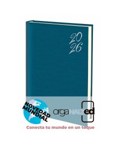 AGENDA BOOST TAPA DURA CORVARA AZUL 24X17CM DIA PAGINA E11