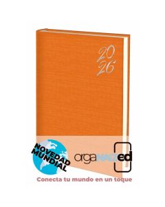 AGENDA BOOST TAPA DURA CORVARA NARANJA 24X17CM DIA PAGINA E11