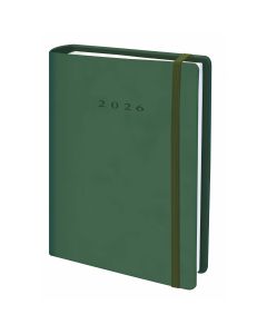 AGENDA BOOST TAPA DURA ESPIRAL MR CHIA VERDE CON GOMA 24X17CM DIA PAGINA D33