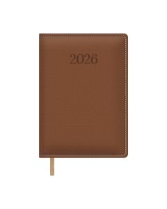 AGENDA DOHE ACOLCHADA BOLONIA CAMEL 21X15CM DIA PAGINA