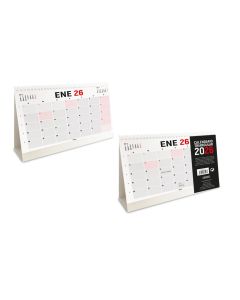 CALENDARIO SOBREMESA INGRAF ESPIRAL ESCRIBIR 14X21CM MES VISTA
