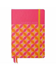 AGENDA DIDEX TAPA DURA VINTAGE POP ROSA CON GOMA 17X12CM DIA PAGINA