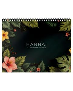 PLANIFICADOR SEMANAL HANNAI ESPIRAL LUSH CANOPY 22X29CM