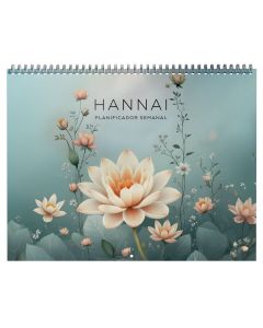 PLANIFICADOR SEMANAL HANNAI ESPIRAL MORNING DEW 22X29CM