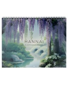 PLANIFICADOR SEMANAL HANNAI ESPIRAL WISTERIA DREAMS 22X29CM