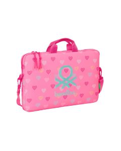FUNDA PC SAFTA BENETTON HEART 27X40CM