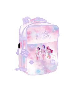 MOCHILA VIAJE SAFTA K-POP DEMON HUNTERS ARTIST ADAPTABLE A TROLLEY 44X29CM