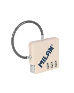 CANDADO COMBINACION MILAN 430 SINCE 1918 3 DIGITOS BEIGE