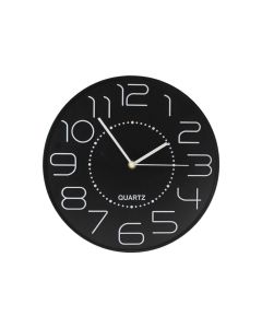 RELOJ DE PARED BISMARK OFICINA 30CM NEGRO