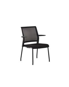 SILLA CONFIDENTE ROCADA RD-938M RESPALDO MALLA NEGRA ASIENTO NEGRO