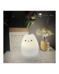 LAMPARA SOBREMESA ALEX BOG NOCTURNA LED SILICONA GATO CAMBIO COLOR RGB