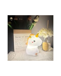 LAMPARA SOBREMESA ALEX BOG NOCTURNA LED SILICONA UNICORNIO CAMBIO COLOR RGB