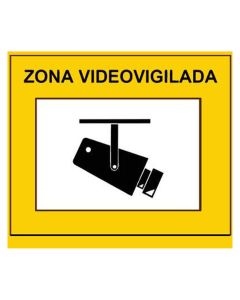 SEÑAL ADVERTENCIA ROTULAUTO ZONA VIDEOVIGILADA A4