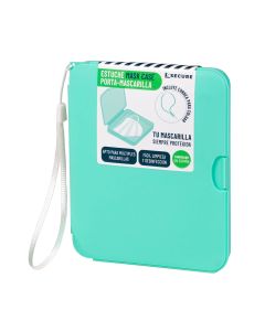 PORTA MASCARILLAS XSECURE POLIPROPILENO 105X130 MENTA