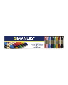 LAPIZ CERA MANLEY 115 15 COLORES