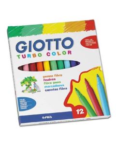 ROTULADOR GIOTTO TURBO 12 COLORES PAQUETE 10 CAJAS