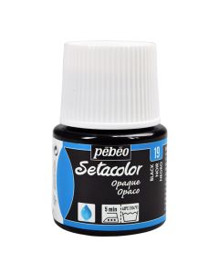 SETACOLOR OPACO PEBEO 45ML Nº 19 NEGRO