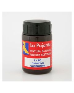 PINTURA LA PAJARITA 35ML Nº 10 MARRON CAJA 6UD