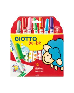 ROTULADOR GIOTTO BE-BE SUPER 12 COLORES