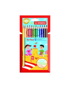 LAPIZ COLOR STABILO TRIO A-Z 12 COLORES