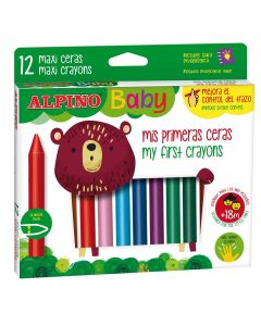 LAPIZ CERA ALPINO BABY 12 COLORES