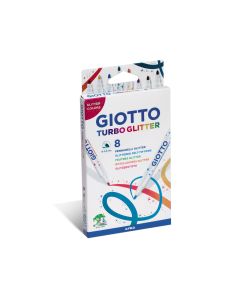 ROTULADOR GIOTTO TURBO GLITTER 8 COLORES