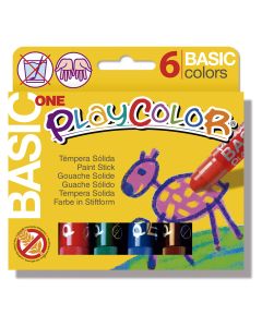 TEMPERA SOLIDA PLAYCOLOR 6 COLORES 10G