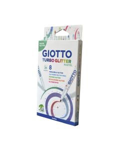 ROTULADOR GIOTTO TURBO GLITTER PASTEL 8 COLORES