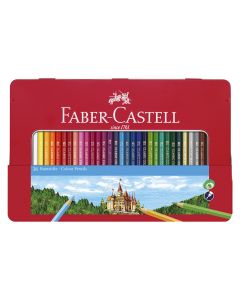 LAPIZ COLOR FABER CASTELL CASTILLO 36 COLORES CAJA METAL