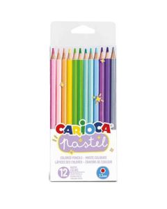 LAPIZ COLOR CARIOCA PASTEL 12 COLORES