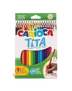 LAPIZ COLOR CARIOCA TITA HEXAGONAL 36 COLORES