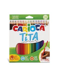 LAPIZ COLOR CARIOCA TITA HEXAGONAL 36 COLORES