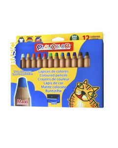 LAPIZ COLOR PLAYCOLOR MAXI BASIC 12 COLORES