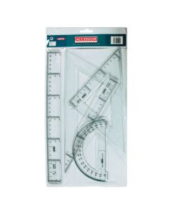 JUEGO REGLAS SAFTA CRISTAL 4 PIEZAS 25CM