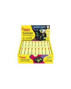 PLASTILINA JOVI 70/18 50G BRILLA EN LA OSCURIDAD CAJA 18UD