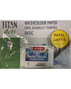 ACUARELA TALENS ART CREATION POCKET 12 COLORES + MINIPACK ACUARELA