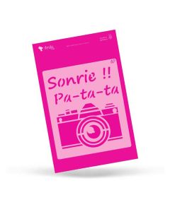 PLANTILLA AMELIE 13X13 SONRIE PATATA