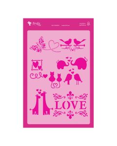 PLANTILLA AMELIE 20X30 LOVE AMP03051