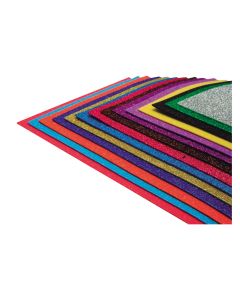 GOMA EVA GLITTER 2MM 40X60 AZUL OSCURO PAQUETE 3UD