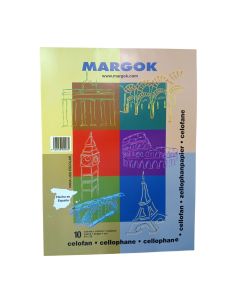 BLOC PAPEL CELOFAN MARGOK 24X32 30G 10H PAQUETE 25UD