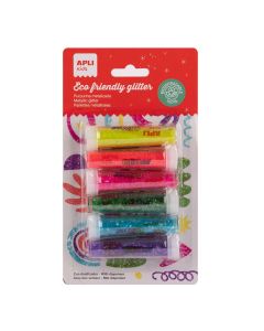 TUBO ESCARCHA APLI BIODEGRADABLE FLUOR 6 COLORES