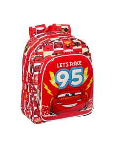 MOCHILA SAFTA CARS LET'S RACE ADAPTABLE A CARRO 33X27 L24