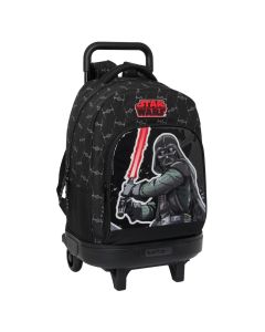 MOCHILA SAFTA CARRO COMPACT STAR WARS THE FIGHTER EXTRAIBLE 45X33CM L25