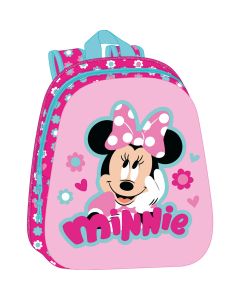 MOCHILA SAFTA 3D MINNIE MOUSE 33X27CM