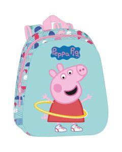 MOCHILA SAFTA 3D PEPPA PIG 33X27CM