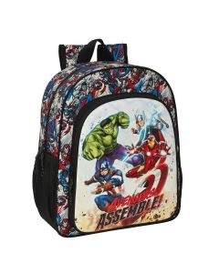 MOCHILA SAFTA AVENGERS FOREVER ADAPTABLE A CARRO 38X32CM