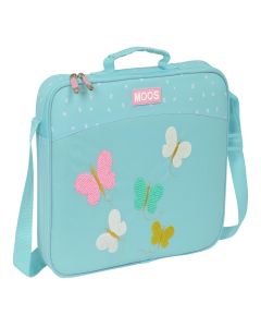 CARTERA ESCOLAR SAFTA MOOS BUTTERFLIES RECICLADO 28X38CM L25